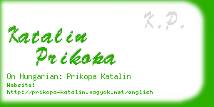 katalin prikopa business card